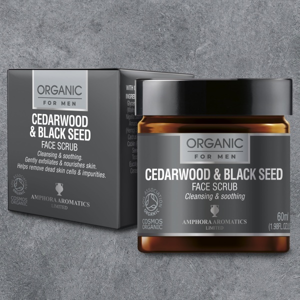Amphora Aromatics Cedarwood and Black Seed Exfoliating Facial Scrub 60 ml